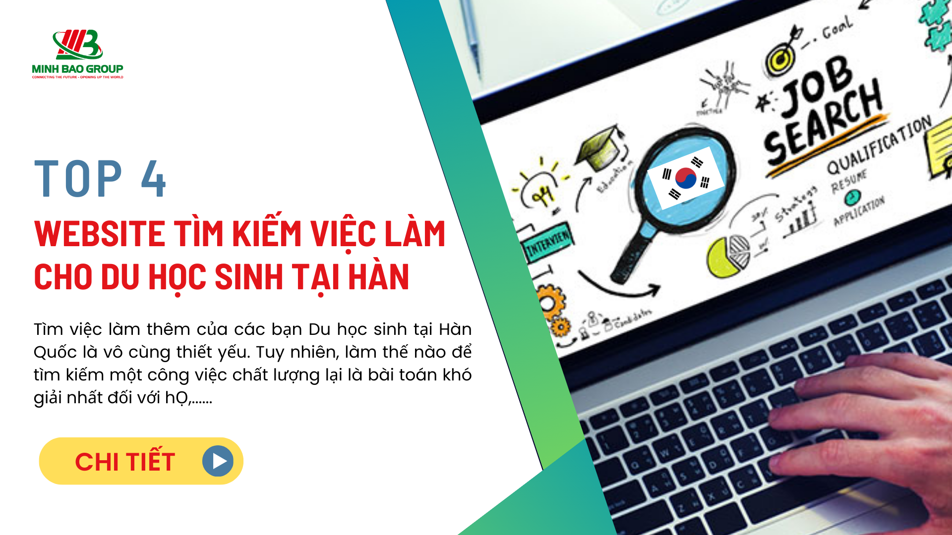 Top 4 website tìm kiếm việc làm cho Du học sinh tại Hàn Quốc