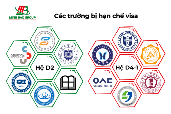 Các trường bị hạn chế visa