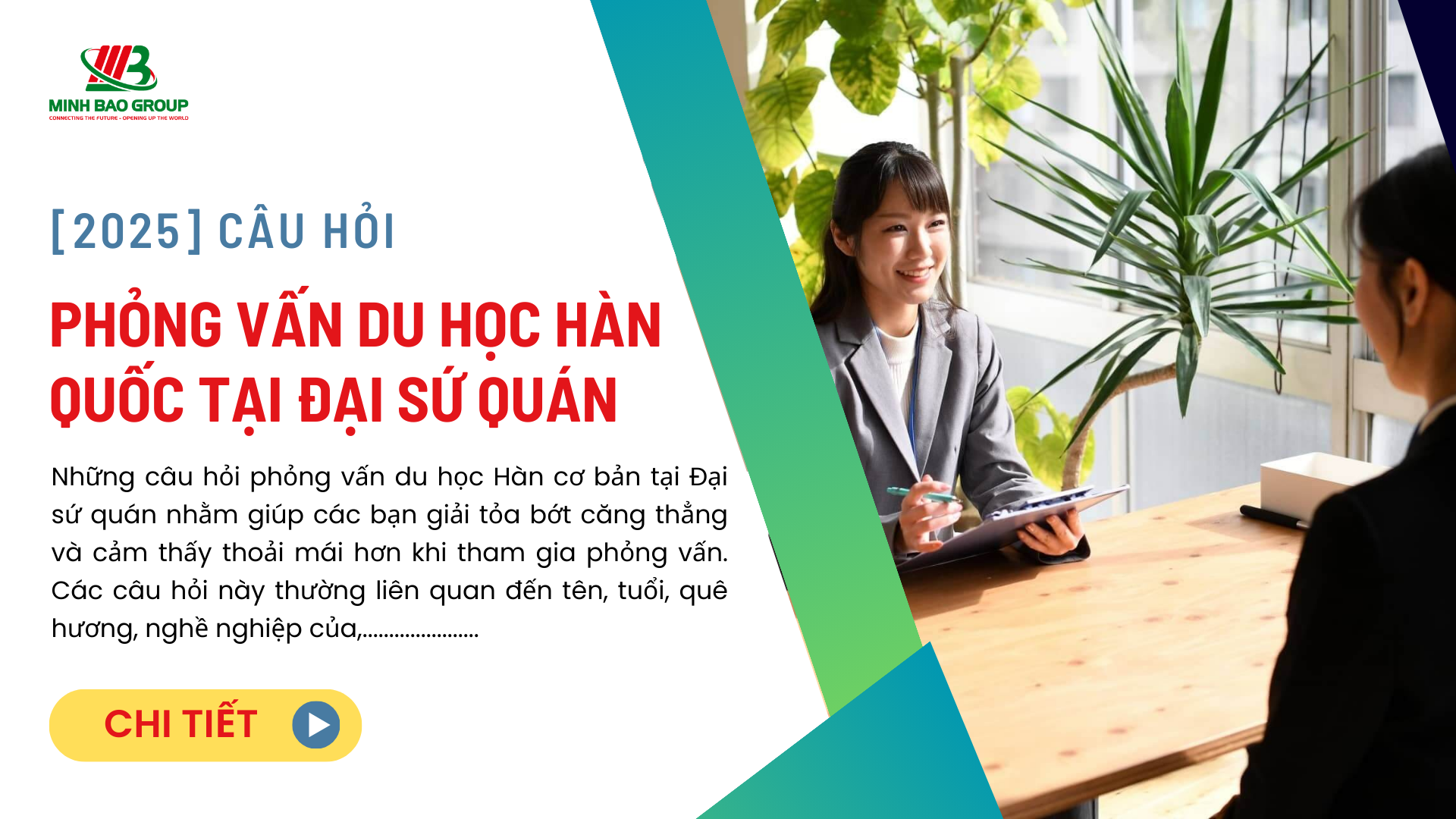 Câu hỏi phỏng vấn du học Hàn tại Đại sứ quán