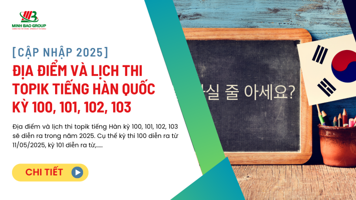 LỊCH ĐĂNG KÝ THI TOPIK