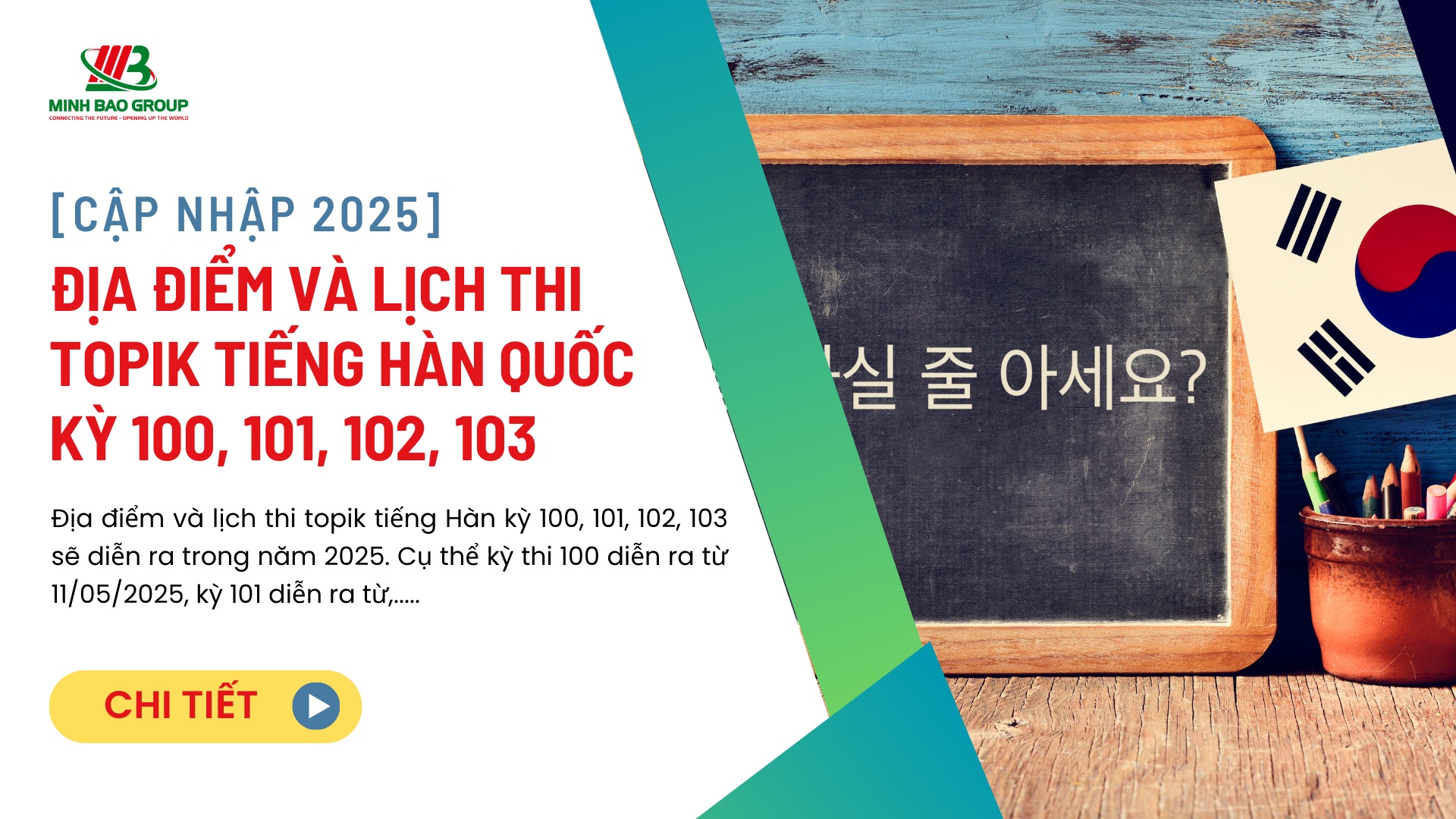 LỊCH ĐĂNG KÝ THI TOPIK