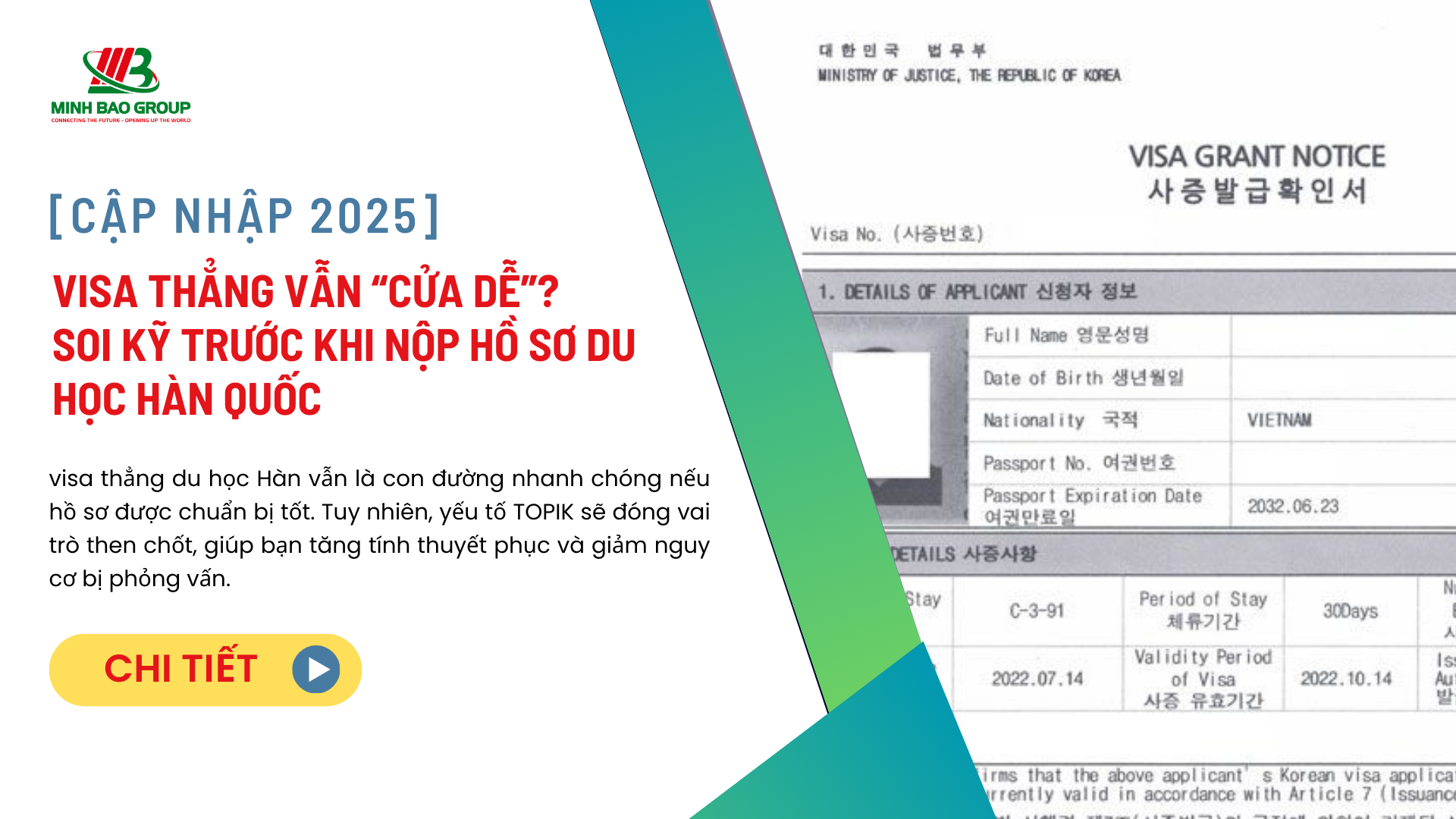 Visa thẳng du học hàn