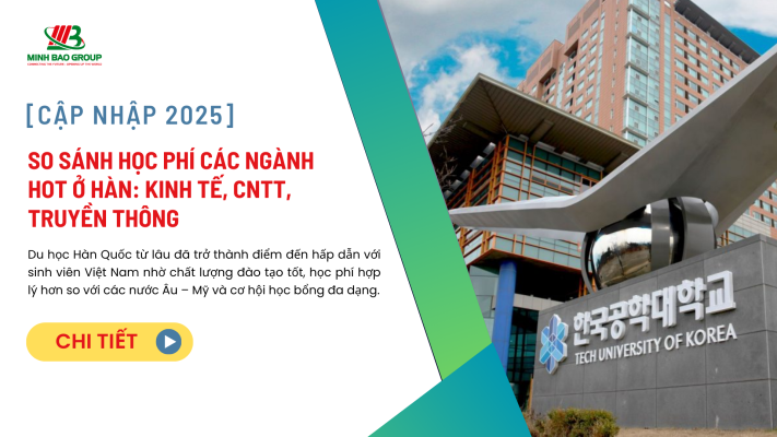 So sánh học phí các ngành hot ở Hàn