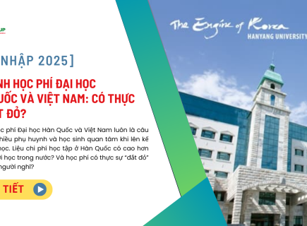 So sánh học phí Đại học Hàn Quốc và Việt Nam