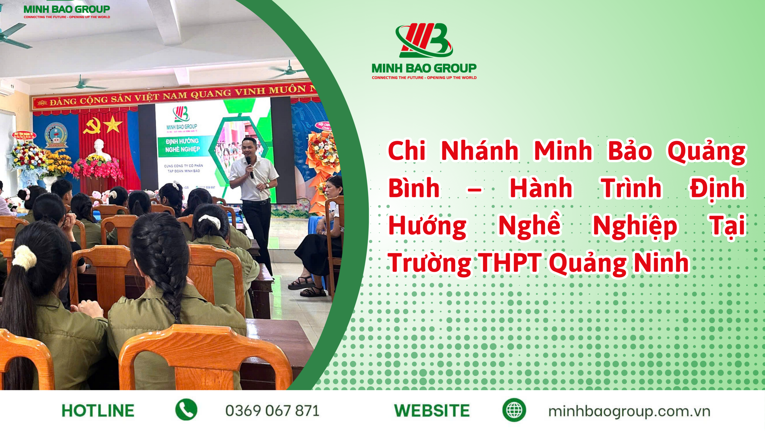 CHI NHÁNH MINH BẢO QUẢNG BÌNH – HÀNH TRÌNH ĐỊNH HƯỚNG NGHỀ NGHIỆP TẠI TRƯỜNG THPT QUẢNG NINH 9 chi nhánh quảng bình